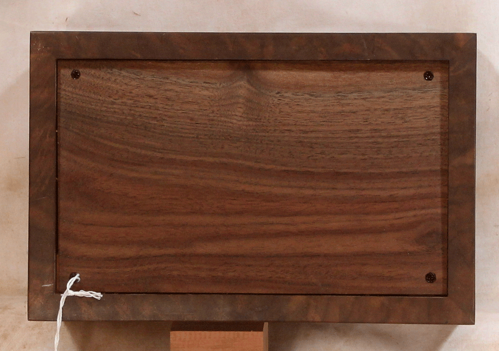 Claro Walnut Urn with Curved Sides Handmade (AA44)