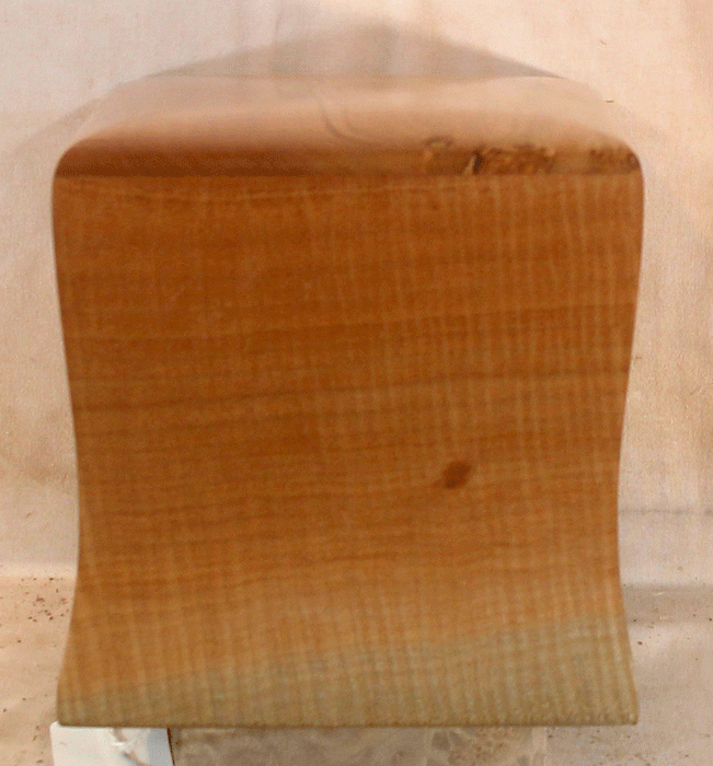 Handmade Maple Urn With Curved Sides (AA68)