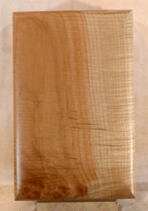 Handmade Maple Urn With Curved Sides (AA69)