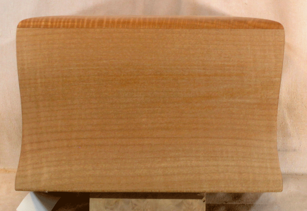 Handmade Maple Urn With Curved Sides (AA69)