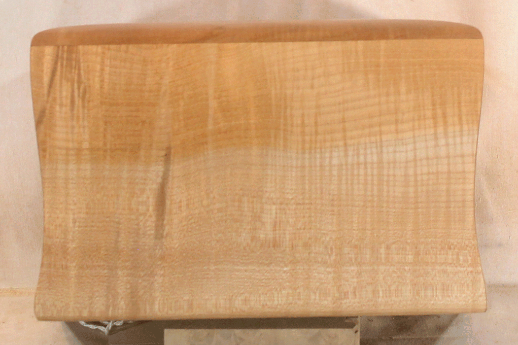Handmade Maple Urn With Curved Sides (AA70)