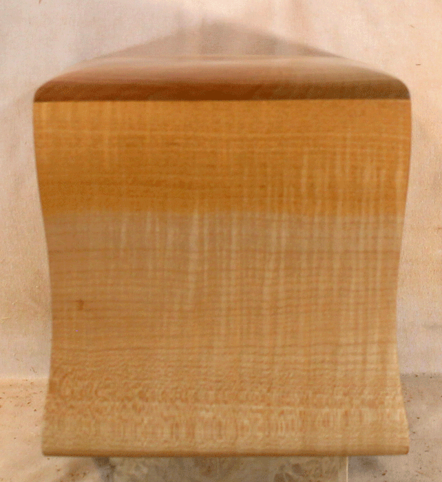 Handmade Maple Urn With Curved Sides (AA70)