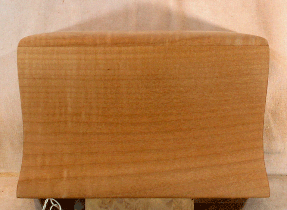 Handmade Maple Urn With Curved Sides (AA71)