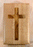 Handmade Maple Urn With Curved Sides and a Myrtle Cross (AA72)