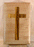 Handmade Maple Urn With Curved Sides and a Myrtle Cross (AA73)