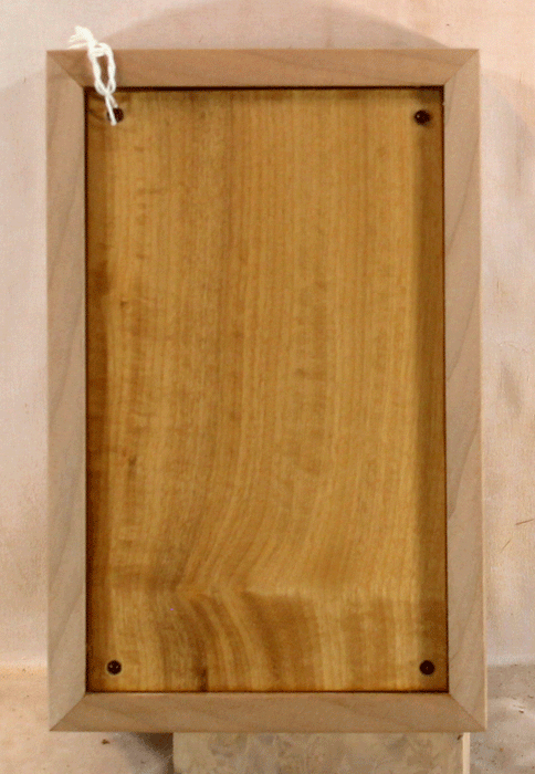 Handmade Maple Urn With Curved Sides and a Myrtle Cross (AA73)