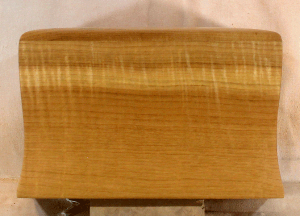 Handmade Myrtle Urn With Curved Sides and a Maple Cross (AA84)