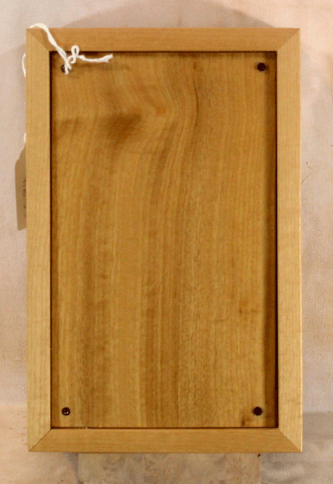 Handmade Myrtle Urn With Curved Sides and a Maple Cross (AA84)