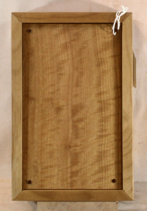 Handmade Myrtle Urn With Curved Sides and a Maple Cross (AA85)