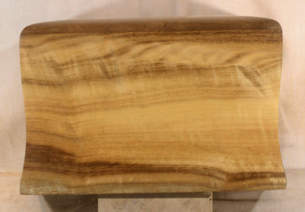 Handmade Myrtle Urn With Curved Sides and a Maple Cross (AA86)