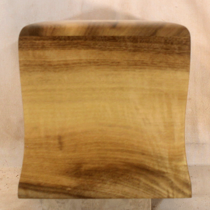 Handmade Myrtle Urn With Curved Sides and a Maple Cross (AA86)