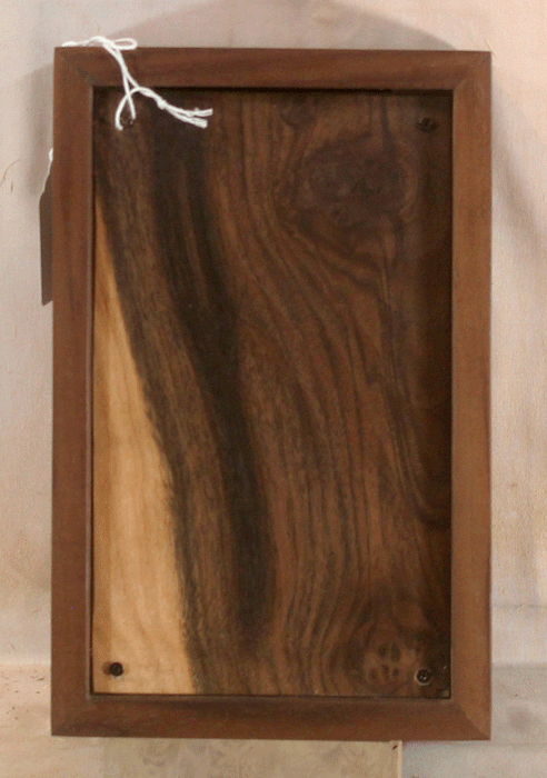 Handmade Claro Walnut Urn With Curvered Sides (AA87)