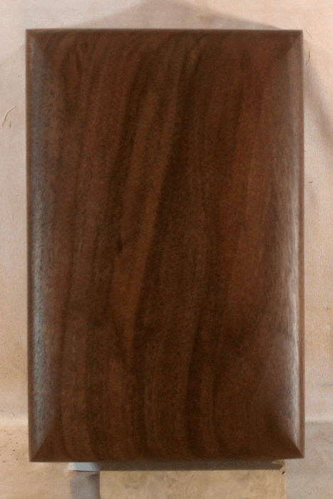 Handmade Claro Walnut Urn With Curved Sides (AA88)
