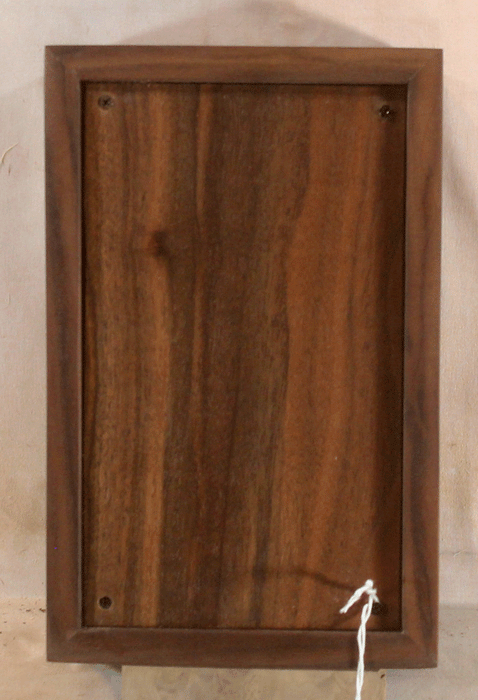 Handmade Claro Walnut Urn With Curved Sides (AA88)