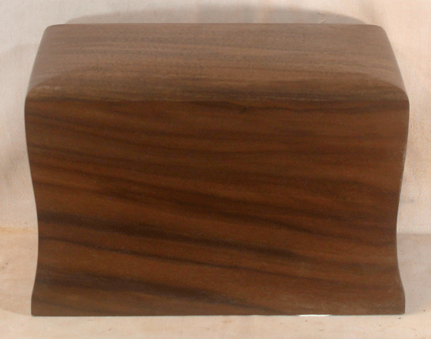 Handmade Claro Walnut Urn