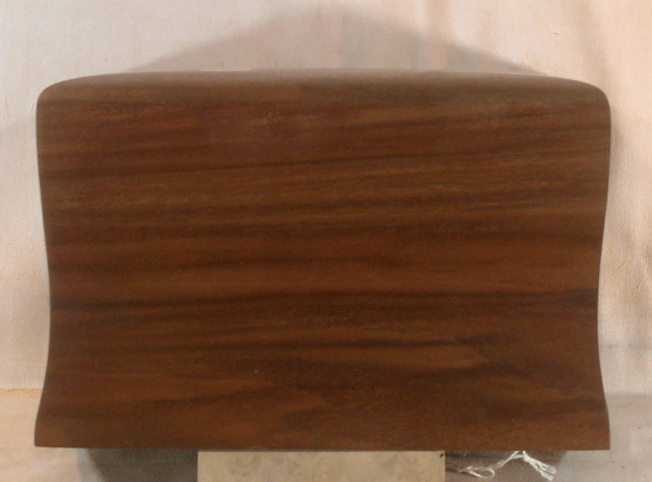 Handmade Claro Walnut Urn With Our Signature Maple Cross (AA89)