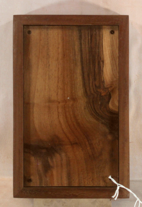 Handmade Claro Walnut Urn With Our Signature Maple Cross (AA89)