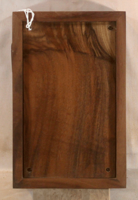 Handmade Claro Walnut Urn With Our Signature Maple Cross (AA90)