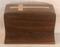 Handmade Claro Walnut Urn with cross