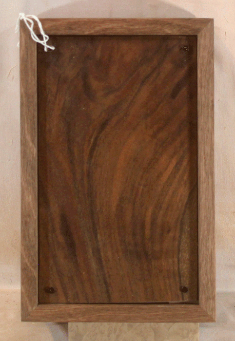 Handmade Ohia Urn With Curvered Sides (AA91)