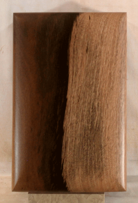 Handmade Ohia Urn With Curved Sides (AA92)