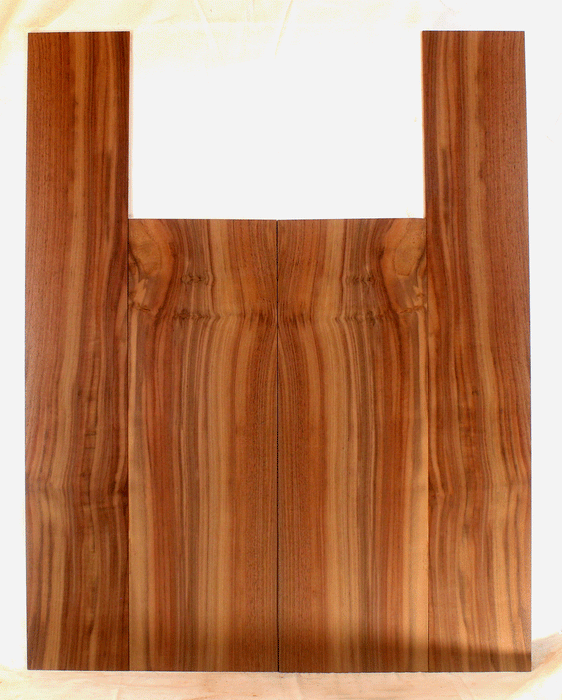 Claro Walnut Acoustic Guitar Back and Sides, Dreadnought Size, Orchard Recovery Eco-friendly, Great Color and Contrast (CH49)