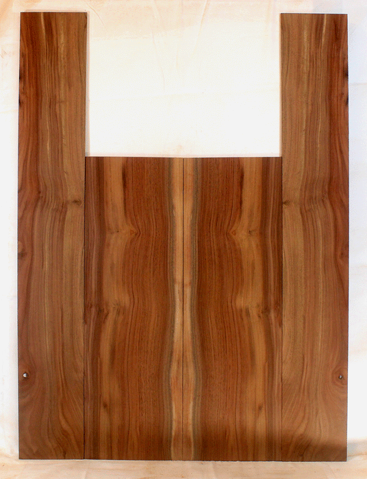 Claro Walnut Acoustic Guitar Back and Sides, Dreadnought Size, Orchard Recovery Eco-friendly, Great Color and Contrast (CH50)