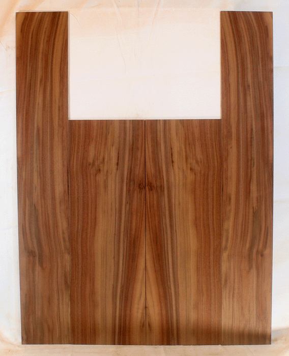 Claro Walnut Acoustic Guitar Back and Sides, Dreadnought Size, Orchard Recovery Eco-friendly, Great Color and Contrast (CH51)