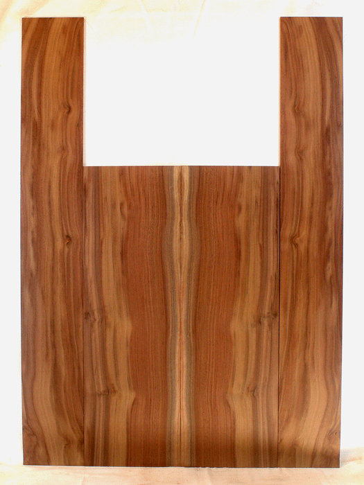 Claro Walnut Acoustic Guitar Back and Sides, Dreadnought Size, Orchard Recovery Eco-friendly, Great Color and Contrast (CH54)