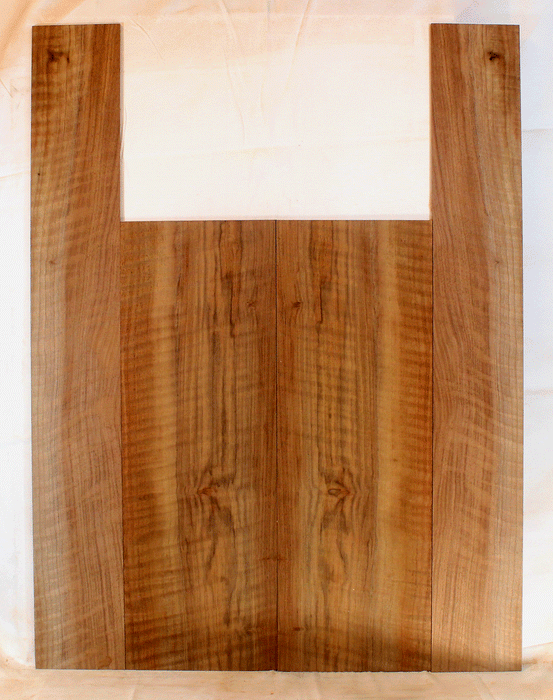 Claro Walnut Acoustic Guitar Back and Sides, Dreadnought Size, Orchard Recovery Eco-friendly, Great Color and Contrast (CH59)