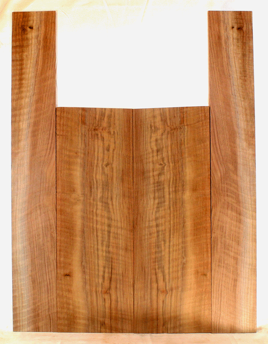 Claro Walnut Acoustic Guitar Back and Sides, Dreadnought Size, Orchard Recovery Eco-friendly, Great Color and Contrast (CH60)