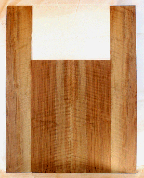 Claro Walnut Acoustic Guitar Back and Sides, Dreadnought Size, Orchard Recovery Eco-friendly, Great Color and Contrast (CH64)