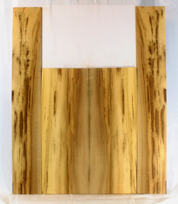 Myrtle Acoustic Guitar Back and Sides, Dreadnought Size, Great Figure, Color and Contrast (CH89)