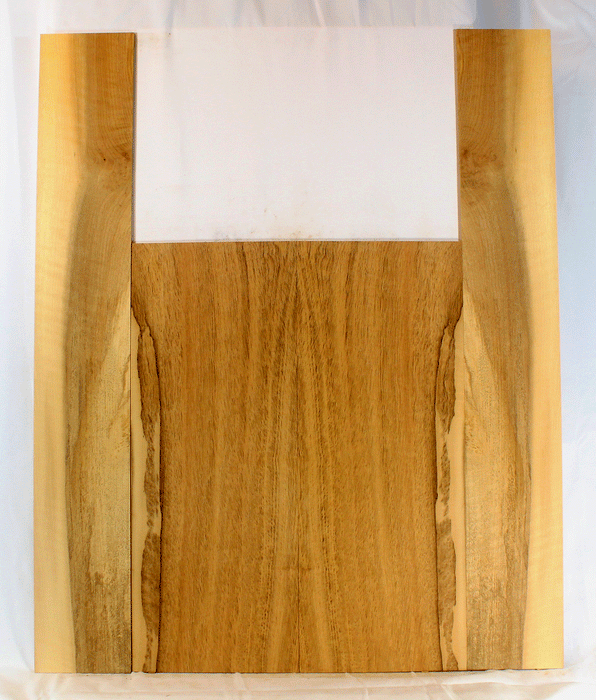 Myrtle Acoustic Guitar Back and  Sides Dreadnought Size, Excellent Color and Contrast (CH97)