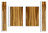 Myrtle Acoustic Guitar Top, Back and Sides, Standard Size, Excellent Color and Contrast (CI26)