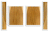 Myrtle Acoustic Guitar Top, Back and  Sides, Dreadnought Size, Excellent Color and Contrast (CI30)