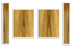 Myrtle Acoustic Guitar Top, Back and  Sides, Dreadnought Size, Excellent Color and Contrast (CI33)