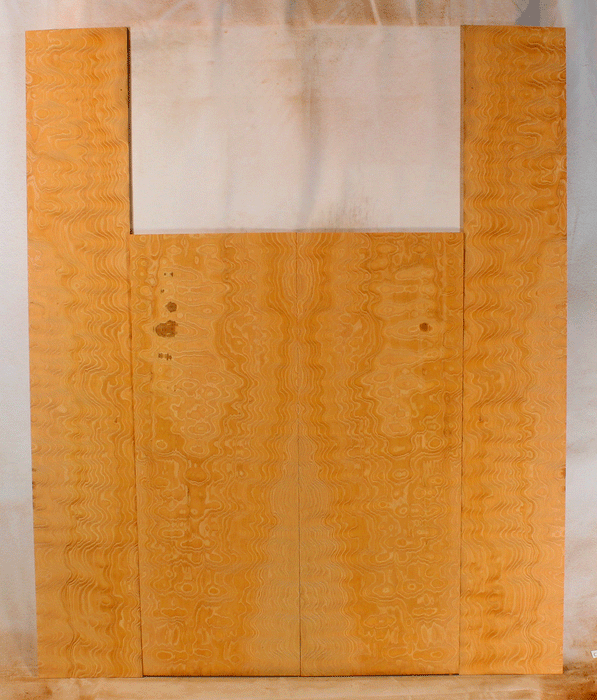 Douglas Fir Acoustic Guitar Back and Sides, Dreadnought Size, Old Growth, Tight Grain with Quilted pattern(CI41)