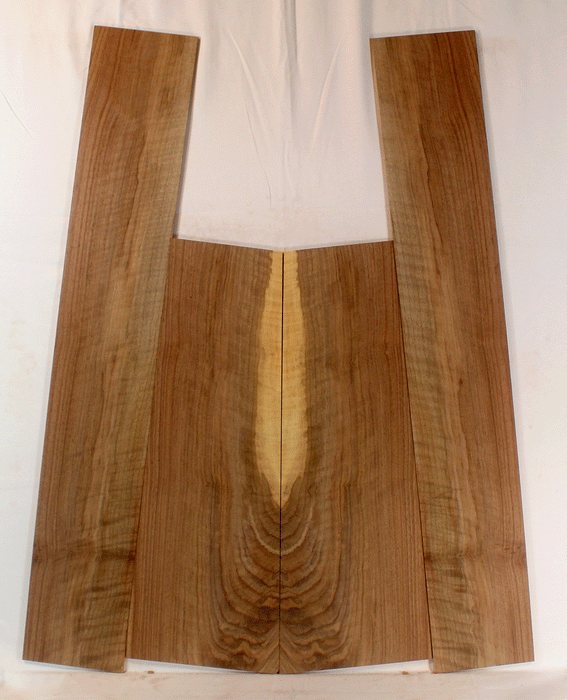 Claro Walnut Acoustic Guitar Back and Sides, Dreadnought Size, Orchard Recovery Eco-friendly, Great Color, Contrast, and Figure (CI47)