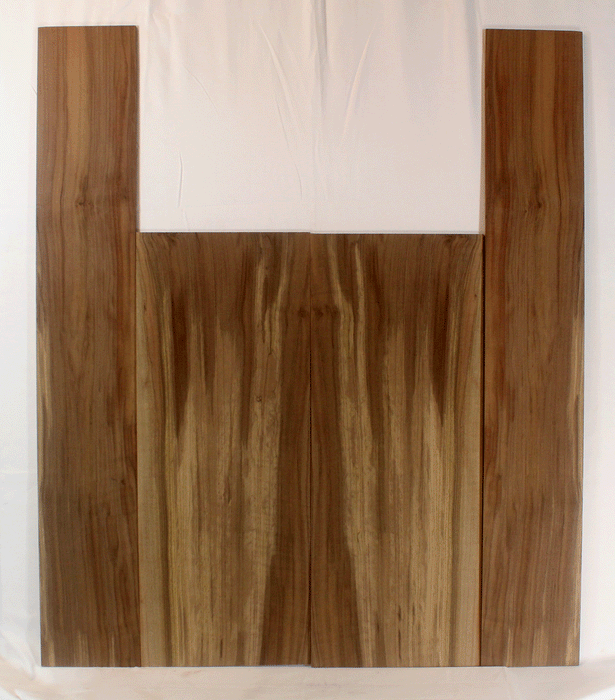 Claro Walnut Acoustic Guitar Back and Sides, Dreadnought Size, Orchard Recovery Eco-friendly, Great Color, Contrast, and Figure (CI61)
