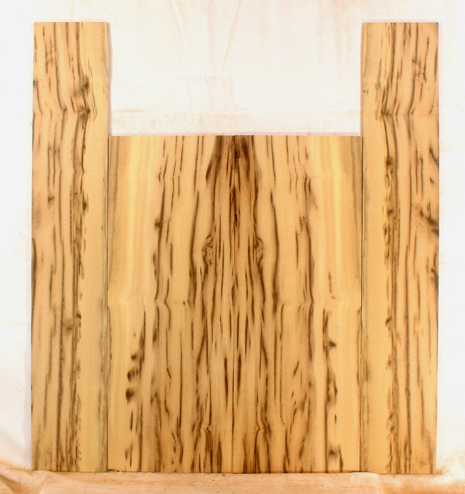 Myrtle Acoustic Guitar Top, Back and Sides, Standard Size, Great Tiger Strip, Figure, Color and Contrast (CI69)
