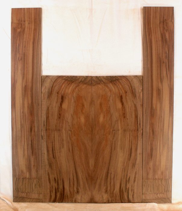 Claro Walnut Acoustic Guitar Back and Sides, Dreadnought Size, Orchard Recovery Eco-friendly, Great Color and Contrast (CI81)