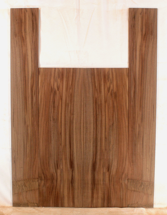 Claro Walnut Acoustic Guitar Back and Sides, Dreadnought Size, Orchard Recovery Eco-friendly, Great Color and Contrast (CI82)