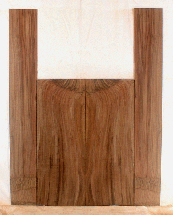 Claro Walnut Acoustic Guitar Back and Sides, Dreadnought Size, Orchard Recovery Eco-friendly, Great Color and Contrast (CI83)