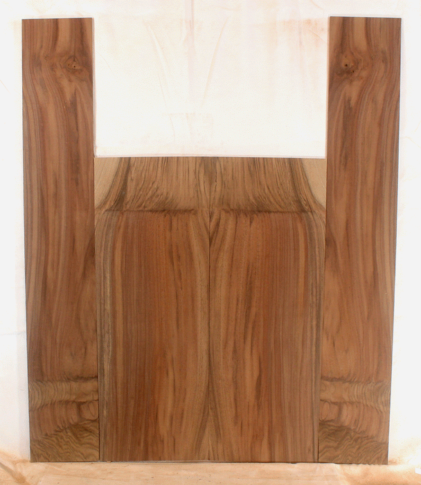 Claro Walnut Acoustic Guitar Back and Sides, Dreadnought Size, Orchard Recovery Eco-friendly, Great Color and Contrast (CI85)