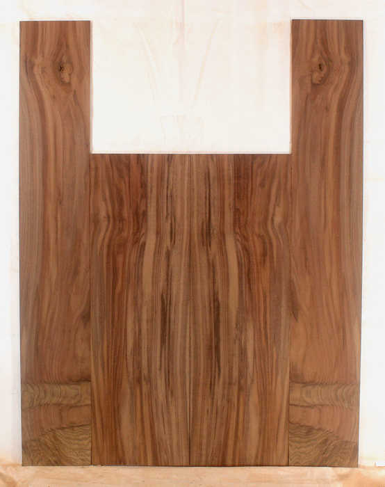 Claro Walnut Acoustic Guitar Back and Sides, Dreadnought Size, Orchard Recovery Eco-friendly, Great Color and Contrast (CI86)