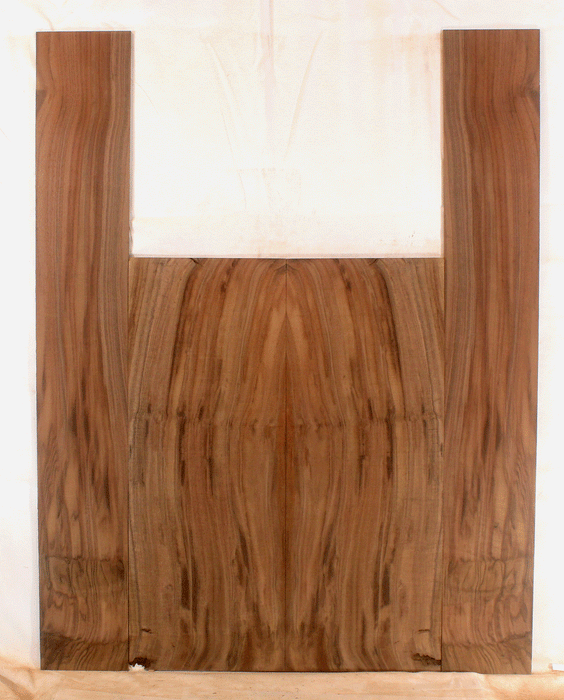 Claro Walnut Acoustic Guitar Back and Sides, Dreadnought Size, Orchard Recovery Eco-friendly, Great Color and Contrast (CI87)