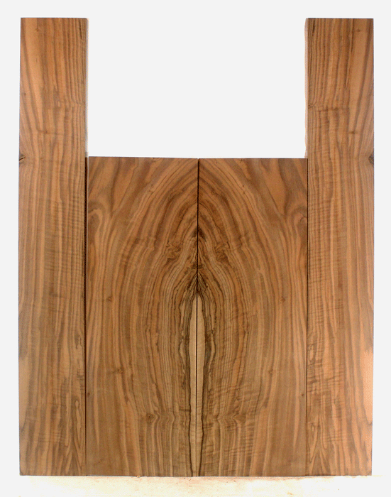 Claro Walnut Acoustic Guitar Back and Sides, Dreadnought Size, Orchard Recovery Eco-friendly, Great Figure, Color, and Contrast (CI95)