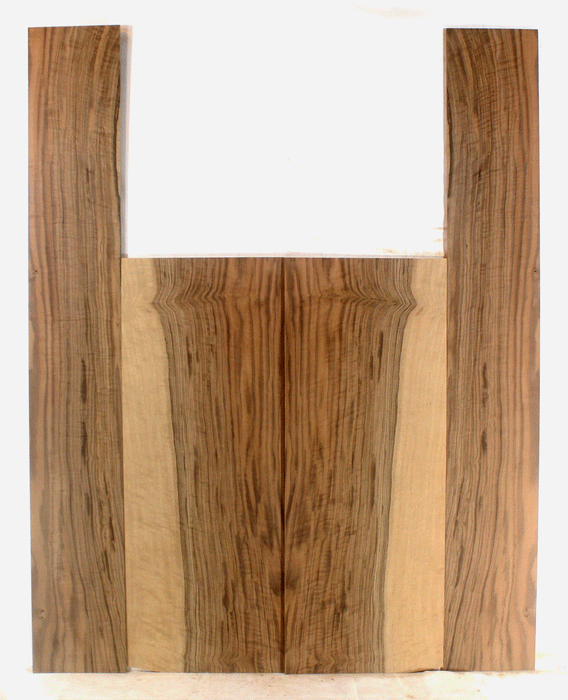 Claro Walnut Acoustic Guitar Back and Sides, Dreadnought Size, Orchard Recovery Eco-friendly, Great Figure, Color, and Contrast (CK02)