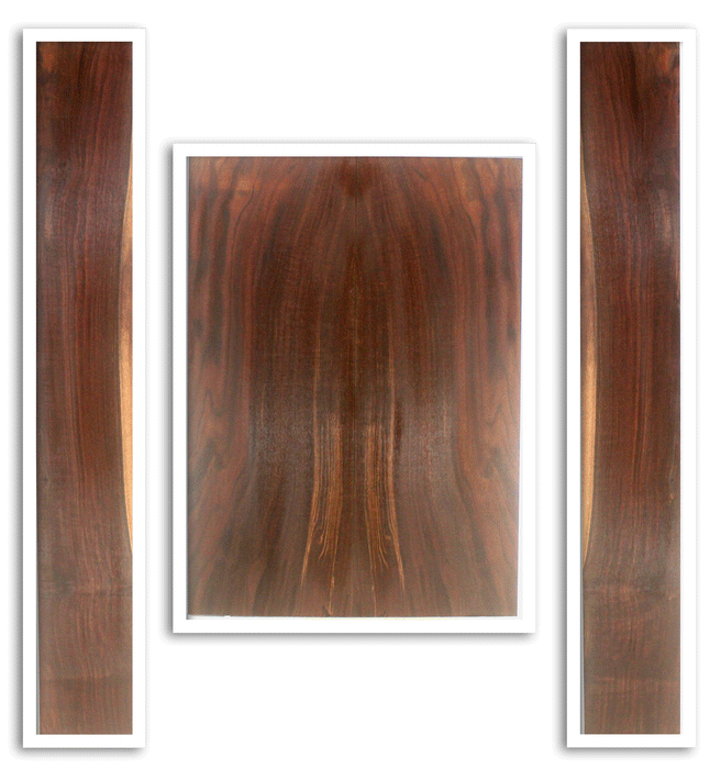 Claro Walnut Acoustic Guitar Back and Sides, Dreadnought Size, Orchard Recovery Eco-friendly, Great Figure, Color, and Contrast (CK07)